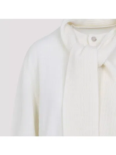 Mm6 Maison Margiela Wool Cardigan Ribbed Edges