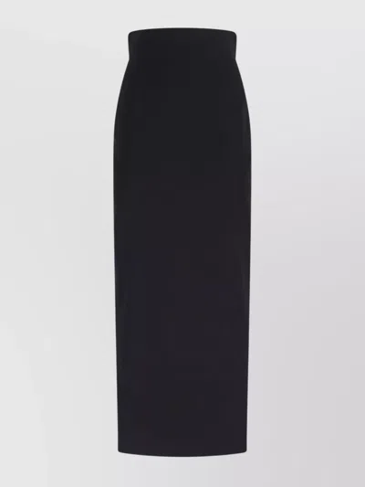 Rick Owens Midi High-waisted Skirt Knee Length In Black