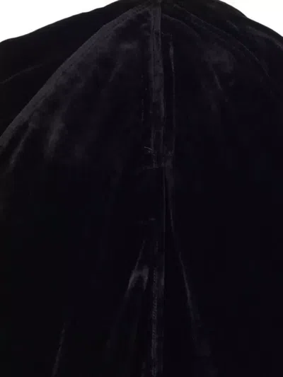 Rick Owens Velvet Sleeveless Floor-length Dress In Black