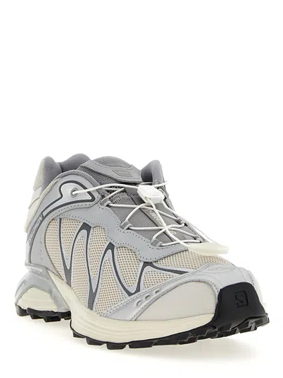 Salomon Xt-whisper Low-top Mesh And Nylon Sneakers In Gray