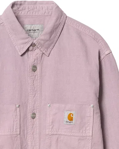 Carhartt Chore Coat With Chest And Front Pockets In Pink