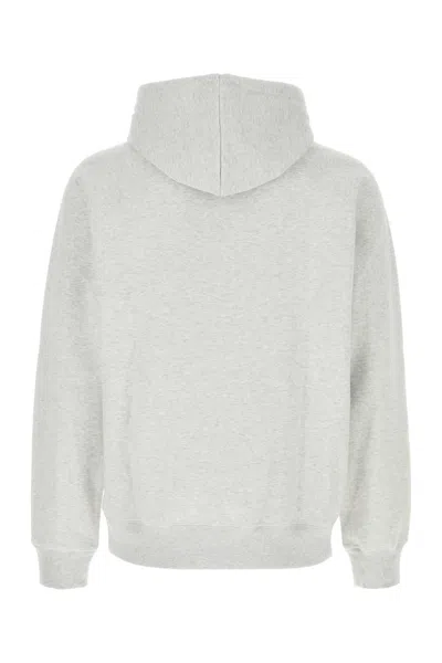Carhartt Light Grey Cotton Blend Hooded Chase Sweat