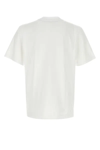 Casablanca White Crewneck T-shirt With Logo On The Front
