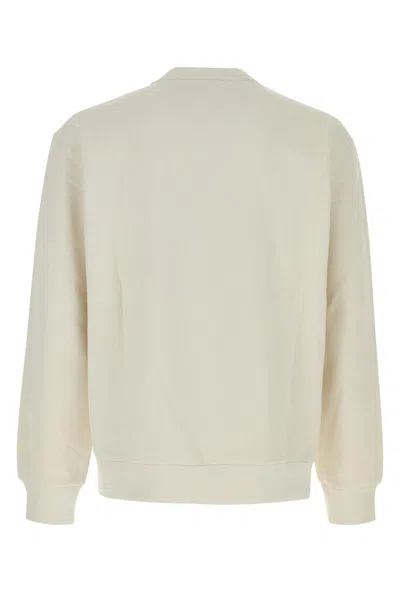 Champion White Crewneck Logo Sweatshirt