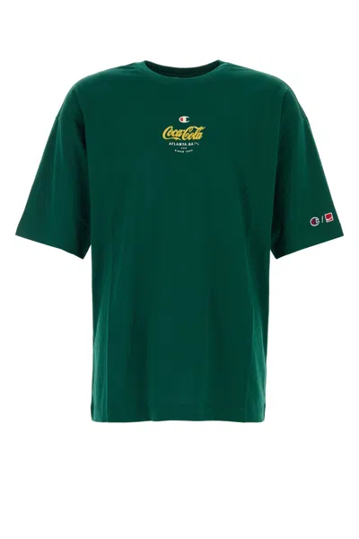 Champion Graphic Print Crew Neck T-shirt Coca Cola