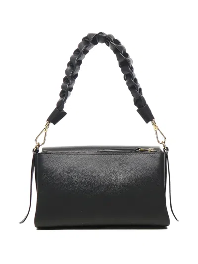 Coccinelle Boheme Grana Double Shoulder Bag In Black