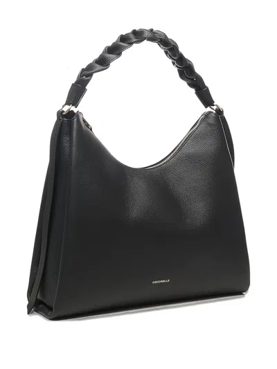 Coccinelle Medium Boheme Shoulder Bag In Black