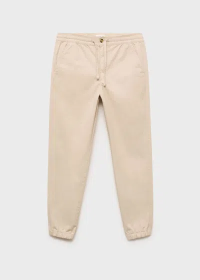 Mango Teen Cotton Drawstring Joggers