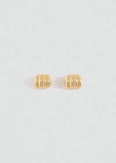 Mango Embossed Hoop Earrings