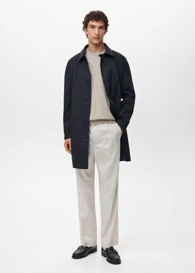 Mango Man Classic Water-repellent Trench Coat
