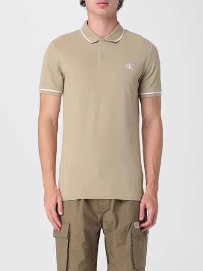 Calvin Klein Jeans Est.1978 Polo Shirt Calvin Klein Jeans Men Color Beige In Neutral