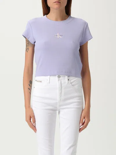 Calvin Klein Jeans Est.1978 T-shirt Calvin Klein Jeans Woman Color Lilac In Purple