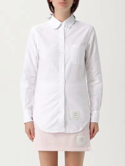 Thom Browne Woman Shirt White Size 4 Cotton In White