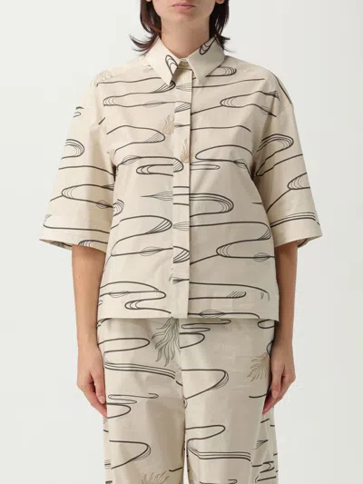 Mm Max Mara Cotton Jenni Shirt In White
