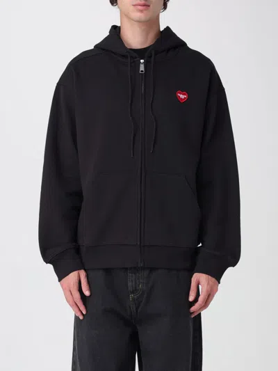 Carhartt Hooded Heart Ii Hartt Sweat Jacket In Black