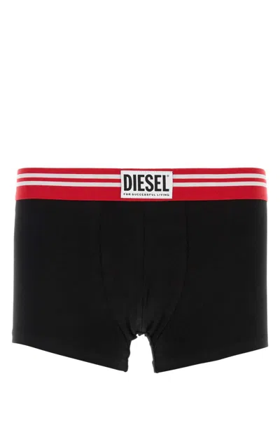 Diesel Elastic Waist Boxer In Black