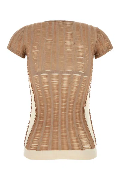 Diesel Contoured Knitwear Top With Modern Aesthetic In Pink