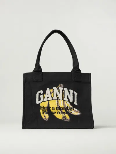 Ganni Banana Print Large Tote Bag