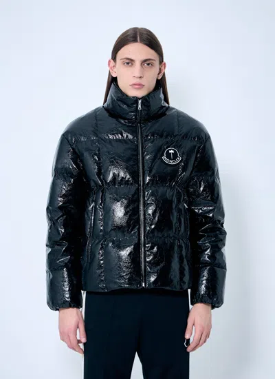 Moncler 8  Palm Angels Women Simoom Short Down Jacket In Black
