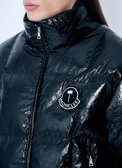 Moncler 8  Palm Angels Women Simoom Short Down Jacket In Black