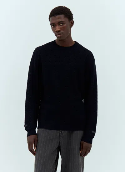 Apc A.p.c. Men X Jjjjound Waffle-knit Sweater In Black