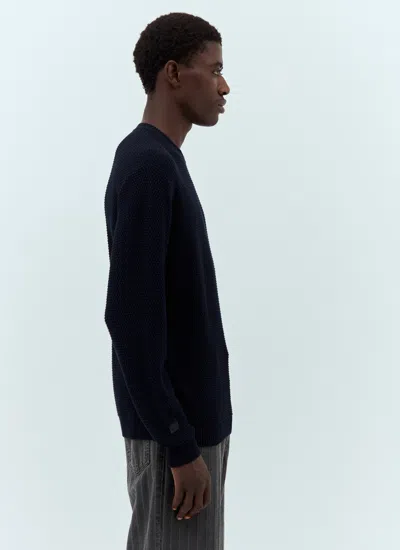 Apc A.p.c. Men X Jjjjound Waffle-knit Sweater In Black