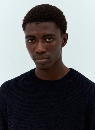 Apc A.p.c. Men X Jjjjound Waffle-knit Sweater In Black