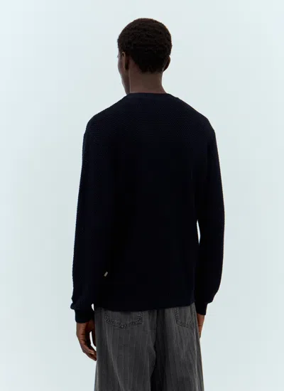 Apc A.p.c. Men X Jjjjound Waffle-knit Sweater In Black