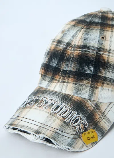 Acne Studios Men Logo Motif Baseball Cap In Multi