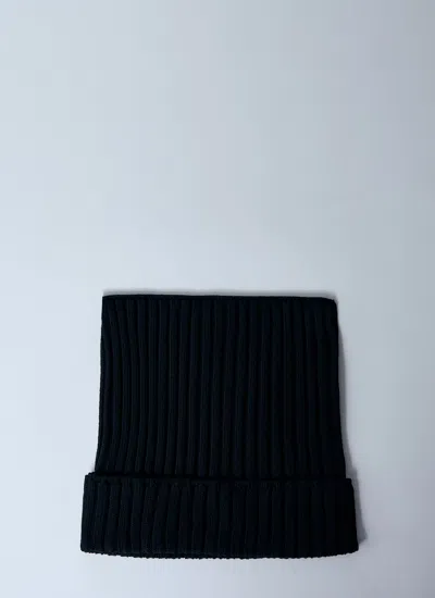 Acne Studios Men Ribbed Square Beanie