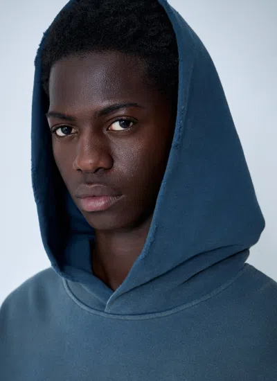 Acne Studios Women Hooded Logo Motif Sweatshirt In Black