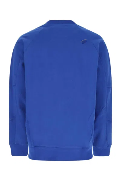 Ader Error Men Electric Blue Cotton Blend Sweatshirt In Blue