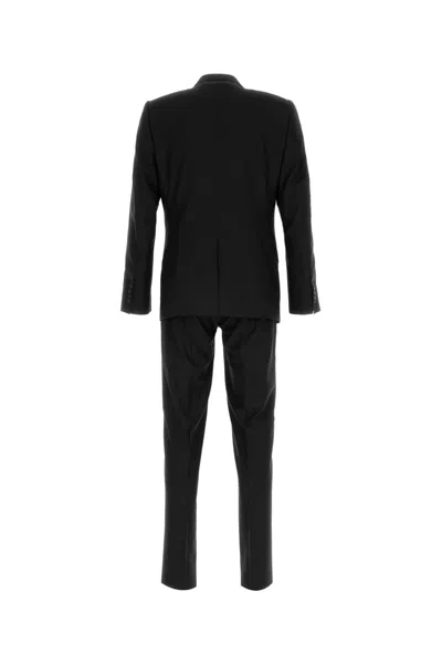 Dolce & Gabbana Black Wool Blend Suit In Black