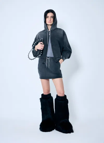 Alexander Wang Women Crystal Hotfix Tube Skirt In Black