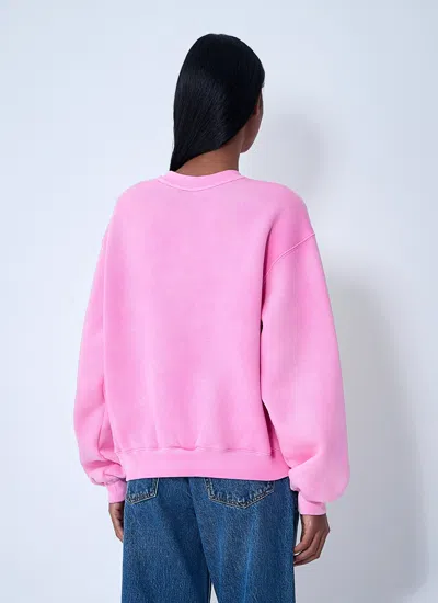 Alexander Wang Women Logo Motif Sweatshirt In Pink