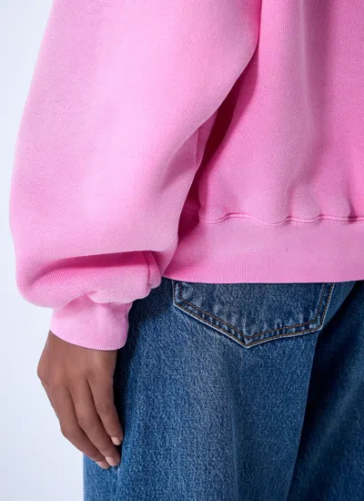 Alexander Wang Women Logo Motif Sweatshirt In Pink