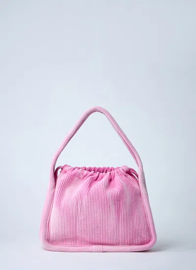 Alexander Wang Pink Corduroy Small Ryan Handbag