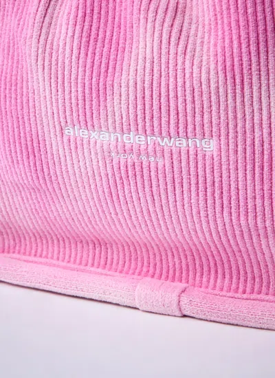 Alexander Wang Pink Corduroy Small Ryan Handbag