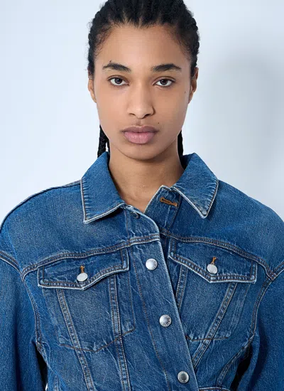 Alexander Wang Wrapped Tucker Jacket In Blue
