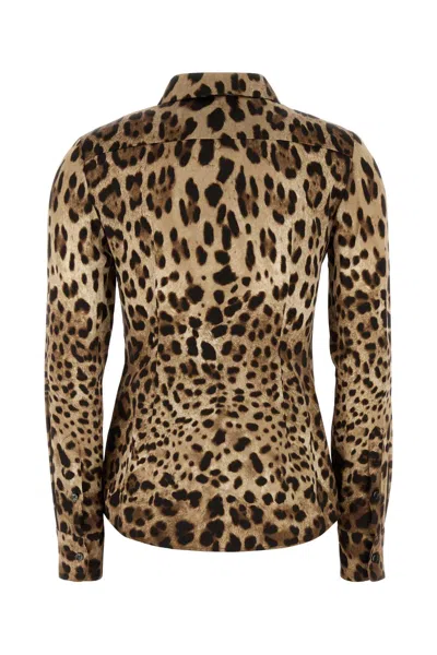 Dolce & Gabbana Leopard-print Silk Shirt