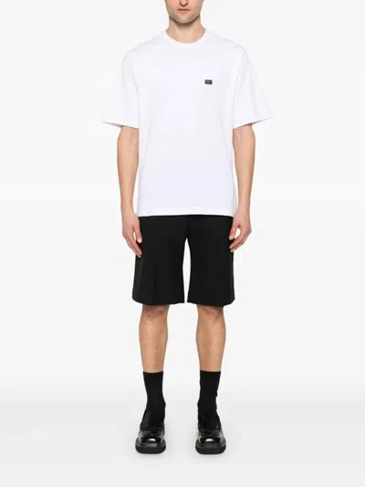 Dolce & Gabbana Crew Neck T-shirt In White With Logo