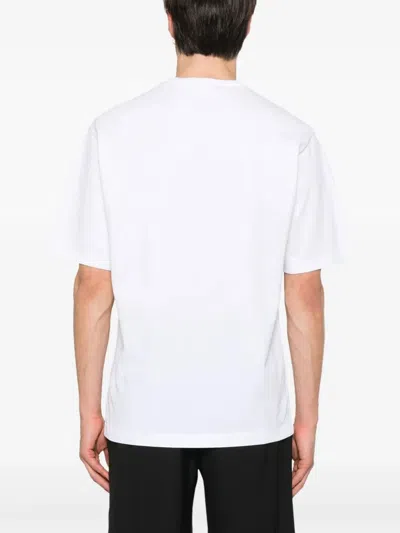 Dolce & Gabbana Crew Neck T-shirt In White With Logo