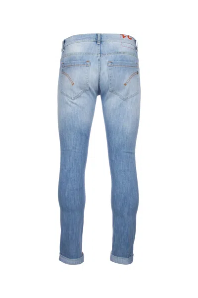 Dondup George Rolled Cuffs Skinny Jeans In Blue
