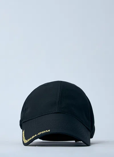 Balenciaga Men Logo Motif Baseball Cap In Blue