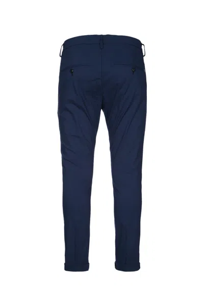 Dondup Gaubert Trousers Cuffed Hem In Blue