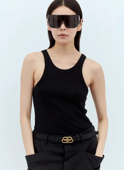 Balenciaga Women Bb Logo Belt In Black