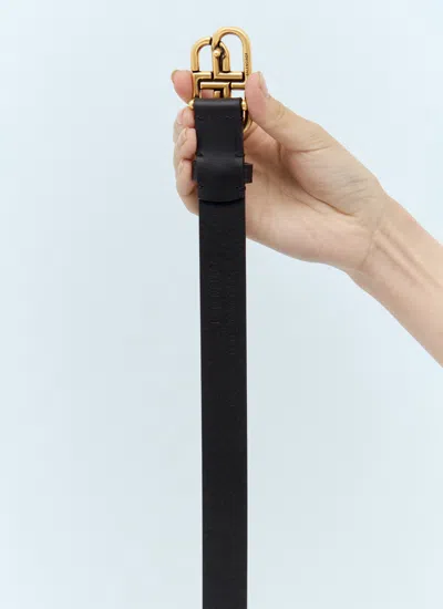 Balenciaga Women Bb Logo Belt In Black