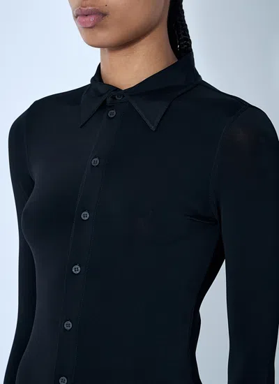 Balenciaga Women Button-down Shirt In Black