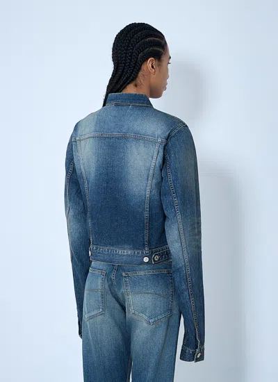 Balenciaga Women Denim Jacket In Blue