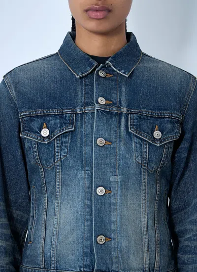 Balenciaga Women Denim Jacket In Blue